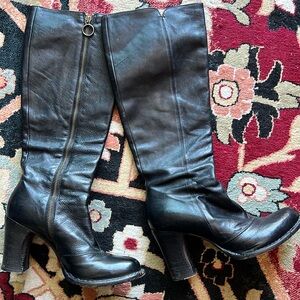 Artisan leather made in Italy Florentini Baker leather boots handmade black 38.5